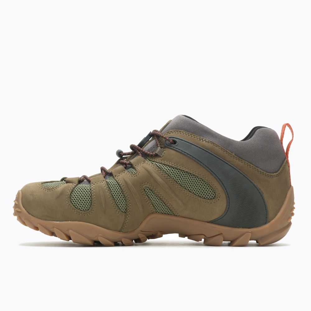 Tenis Senderismo Merrell Chameleon 8 Stretch Hombre Verde Oliva | México-6372642