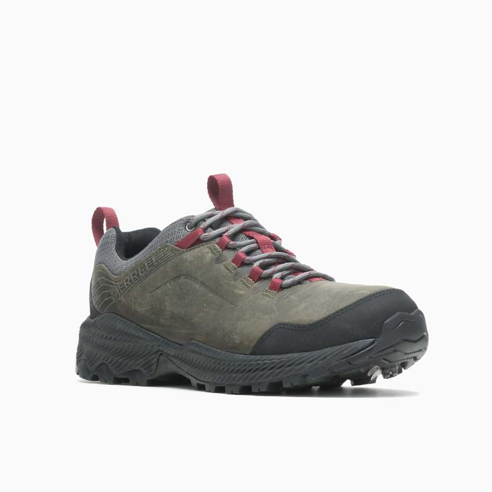 Tenis Senderismo Merrell Forestbound Hombre Grises | México-2728436