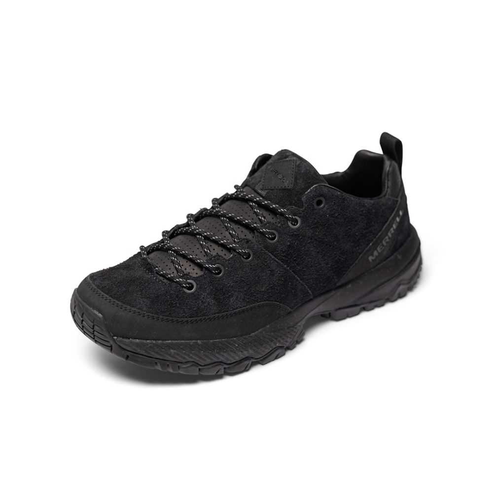 Tenis Senderismo Merrell MQM Ace Cuero Hombre Negros | México-4960722