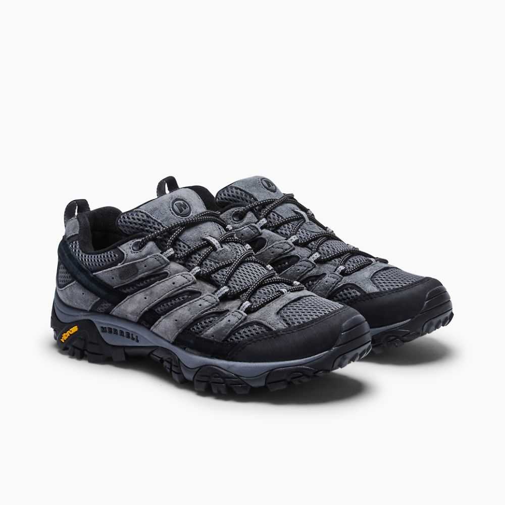 Tenis Senderismo Merrell Moab 2 Anchos Hombre Grises | México-6322794