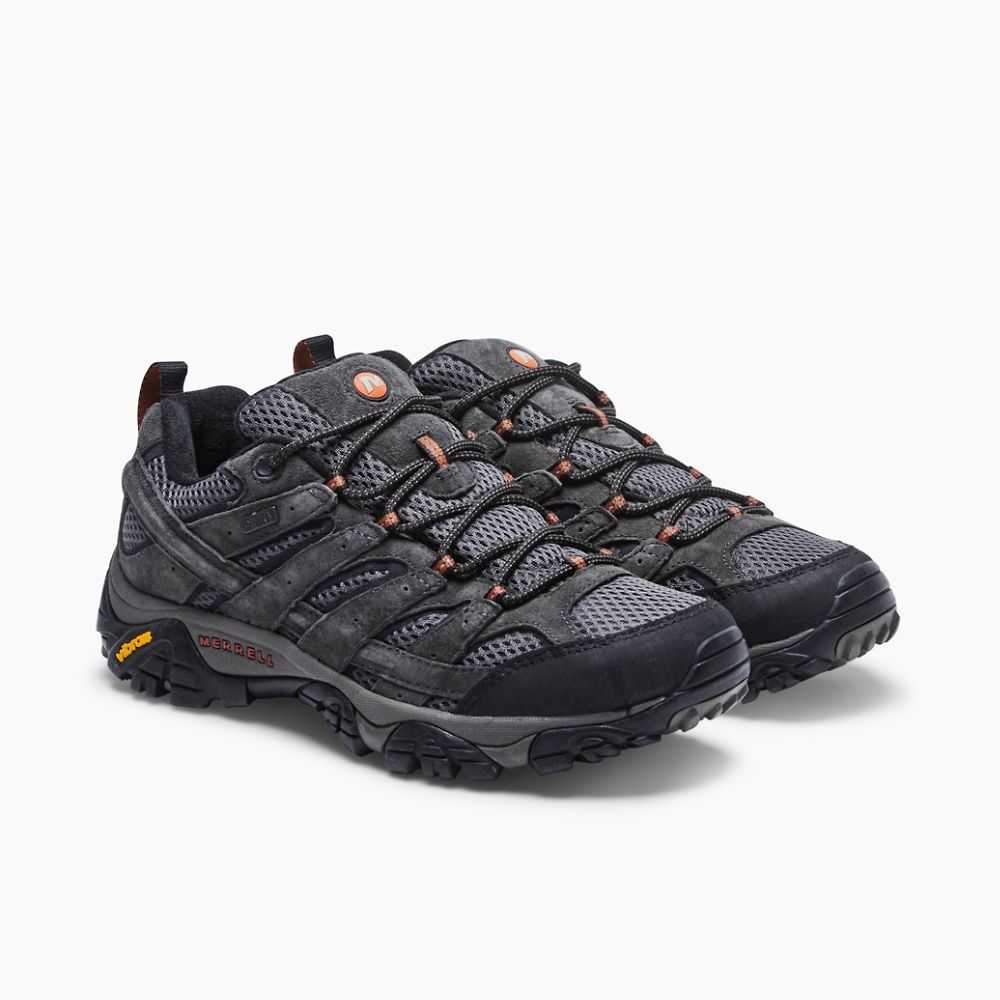 Tenis Senderismo Merrell Moab 2 Anchos Hombre Grises Claro Verdes | México-7239668