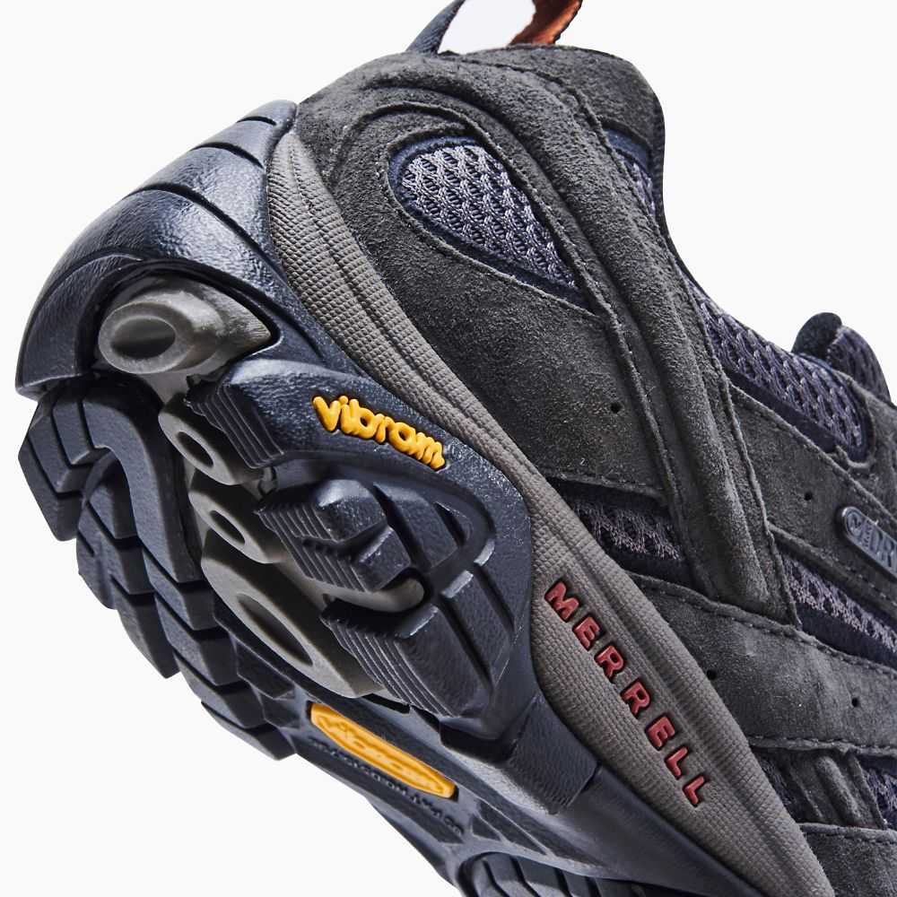 Tenis Senderismo Merrell Moab 2 Anchos Hombre Grises Claro Verdes | México-7239668