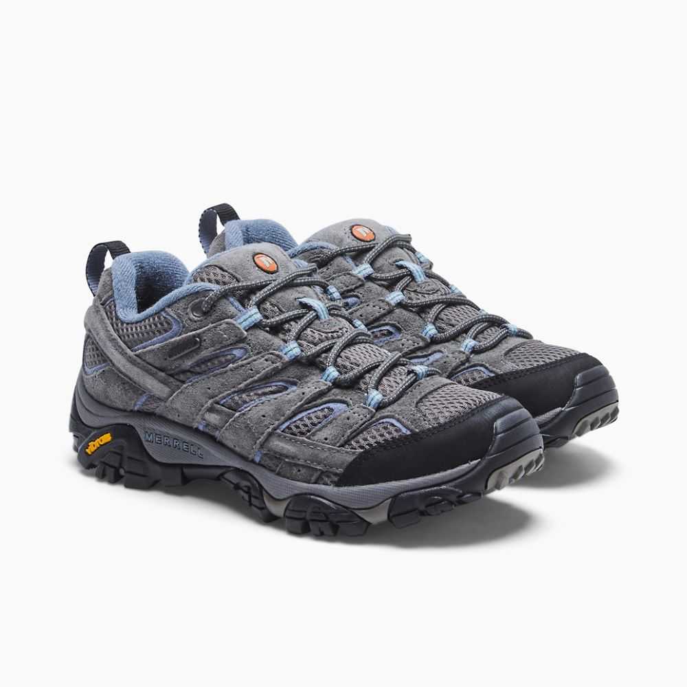 Tenis Senderismo Merrell Moab 2 Anchos Mujer Grises | México-2839276