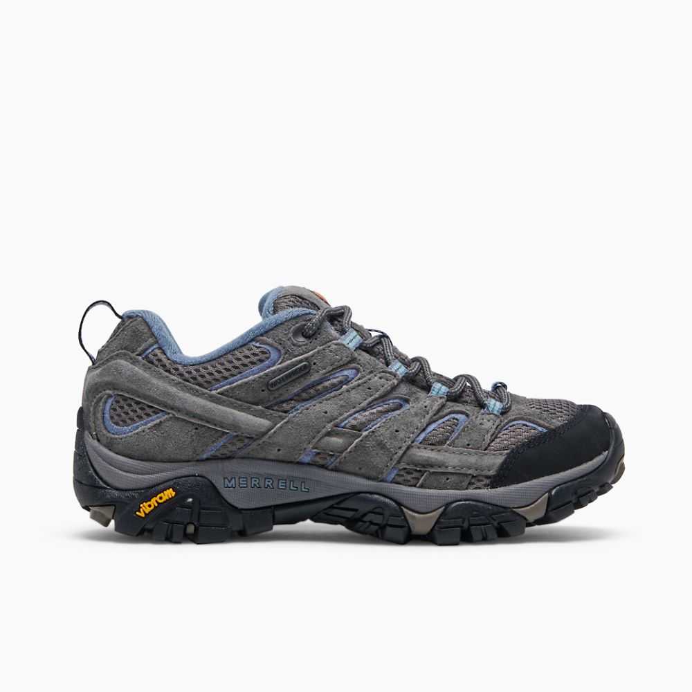 Tenis Senderismo Merrell Moab 2 Anchos Mujer Grises | México-2839276