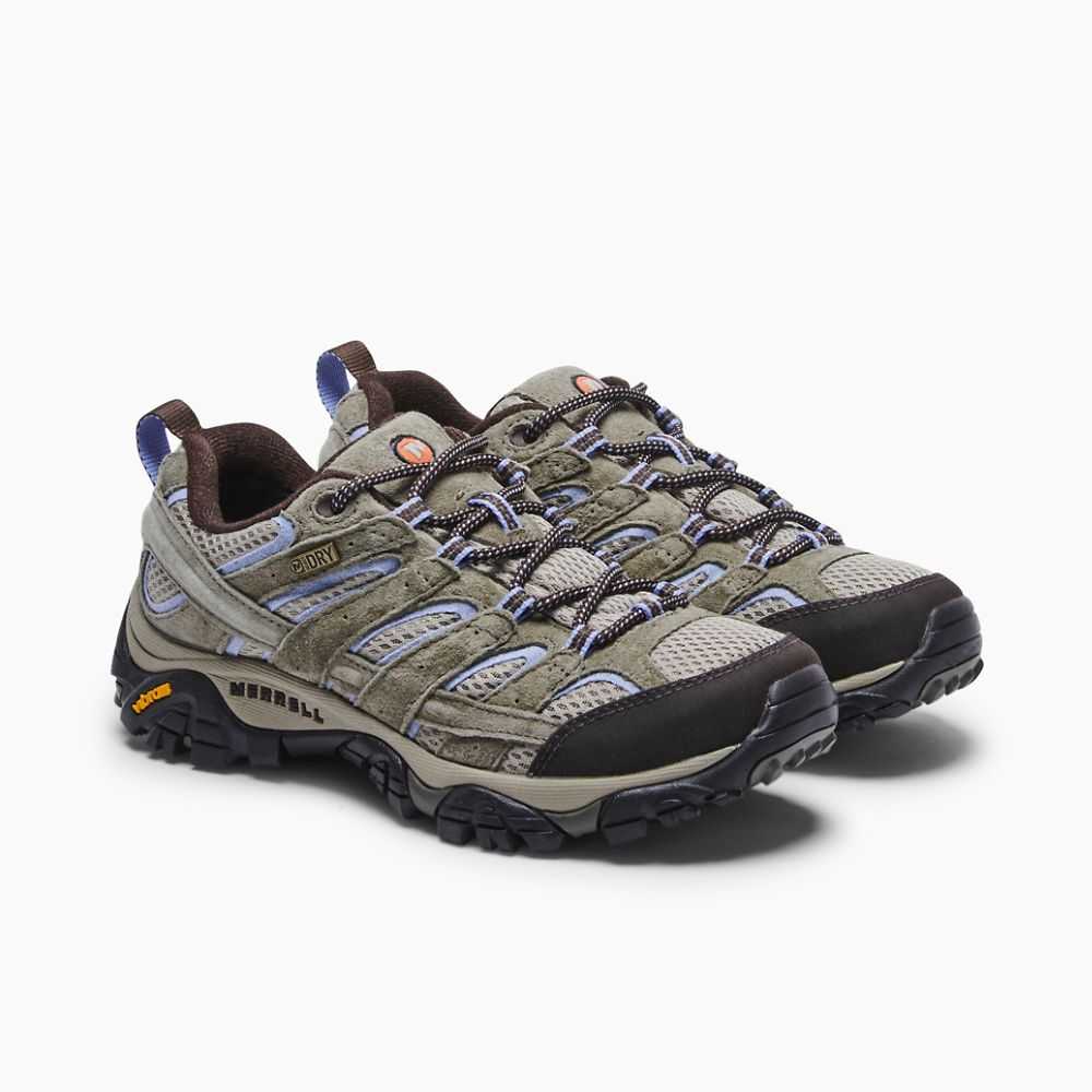 Tenis Senderismo Merrell Moab 2 Anchos Mujer Verde Oliva | México-4639867