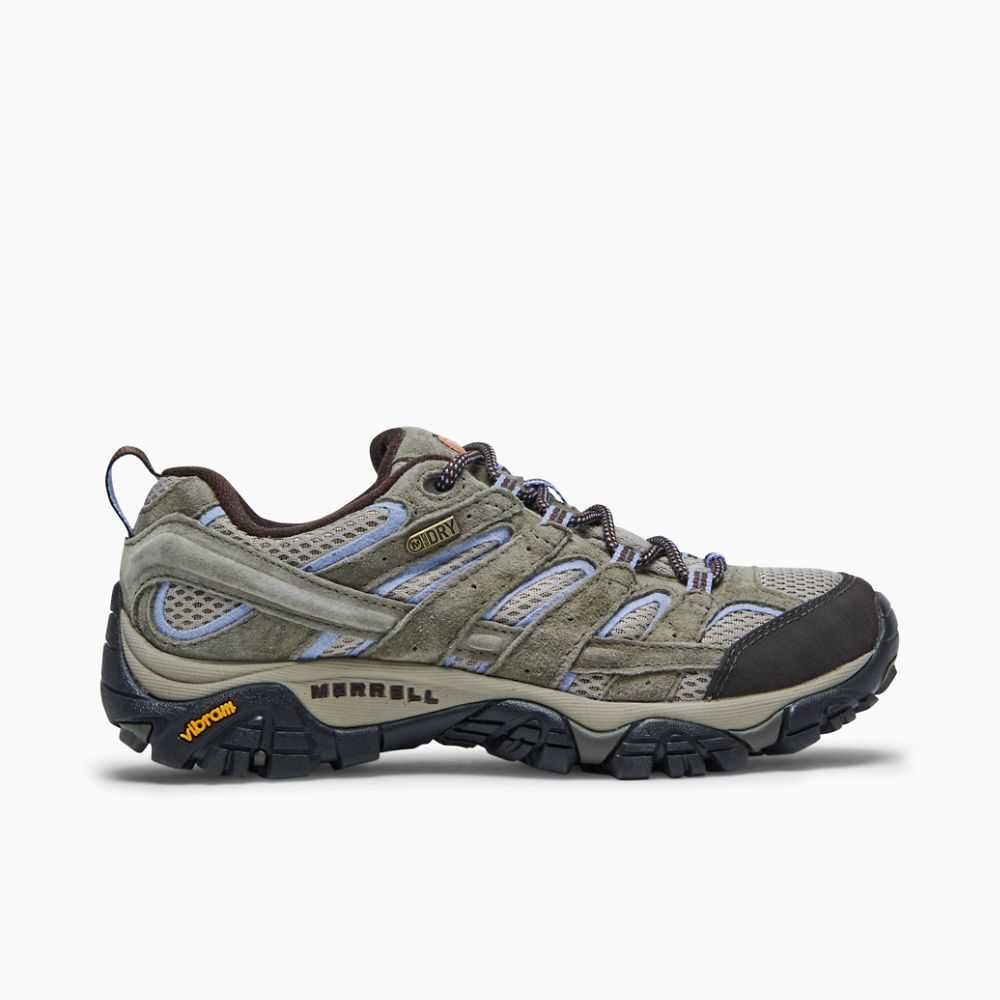 Tenis Senderismo Merrell Moab 2 Anchos Mujer Verde Oliva | México-4639867