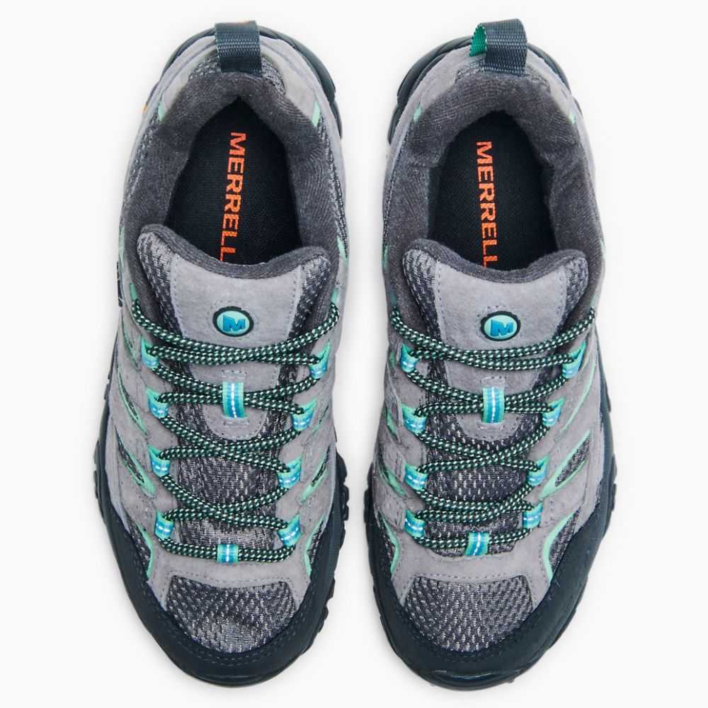 Tenis Senderismo Merrell Moab 2 Anchos Mujer Grises Claro | México-8947232