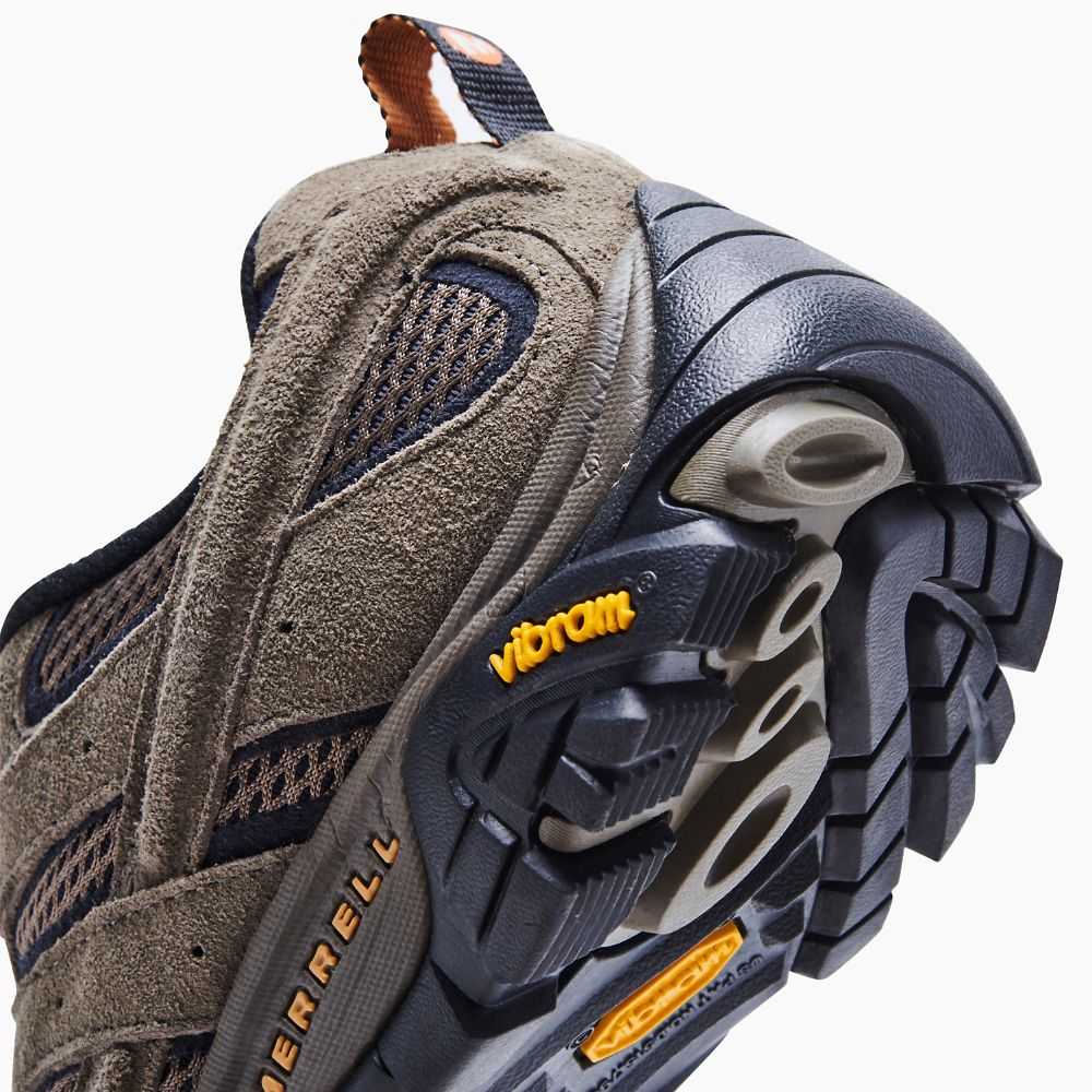 Tenis Senderismo Merrell Moab 2 Ventilator Hombre Grises Oscuro Marrom Claro | México-3062674