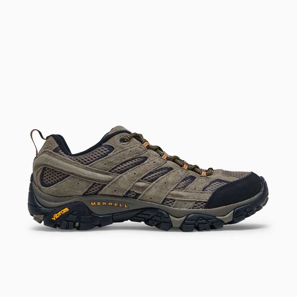 Tenis Senderismo Merrell Moab 2 Ventilator Hombre Grises Oscuro Marrom Claro | México-3062674