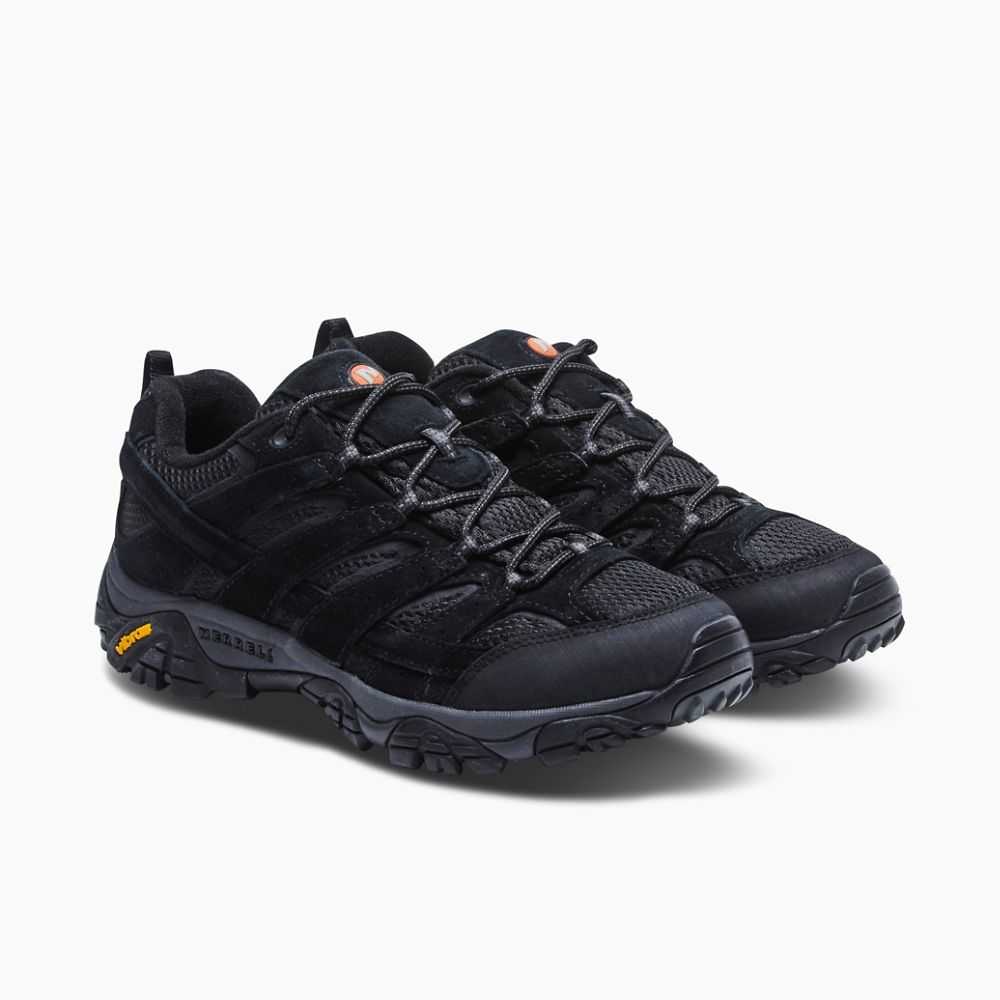 Tenis Senderismo Merrell Moab 2 Ventilator Hombre Negros | México-3262709