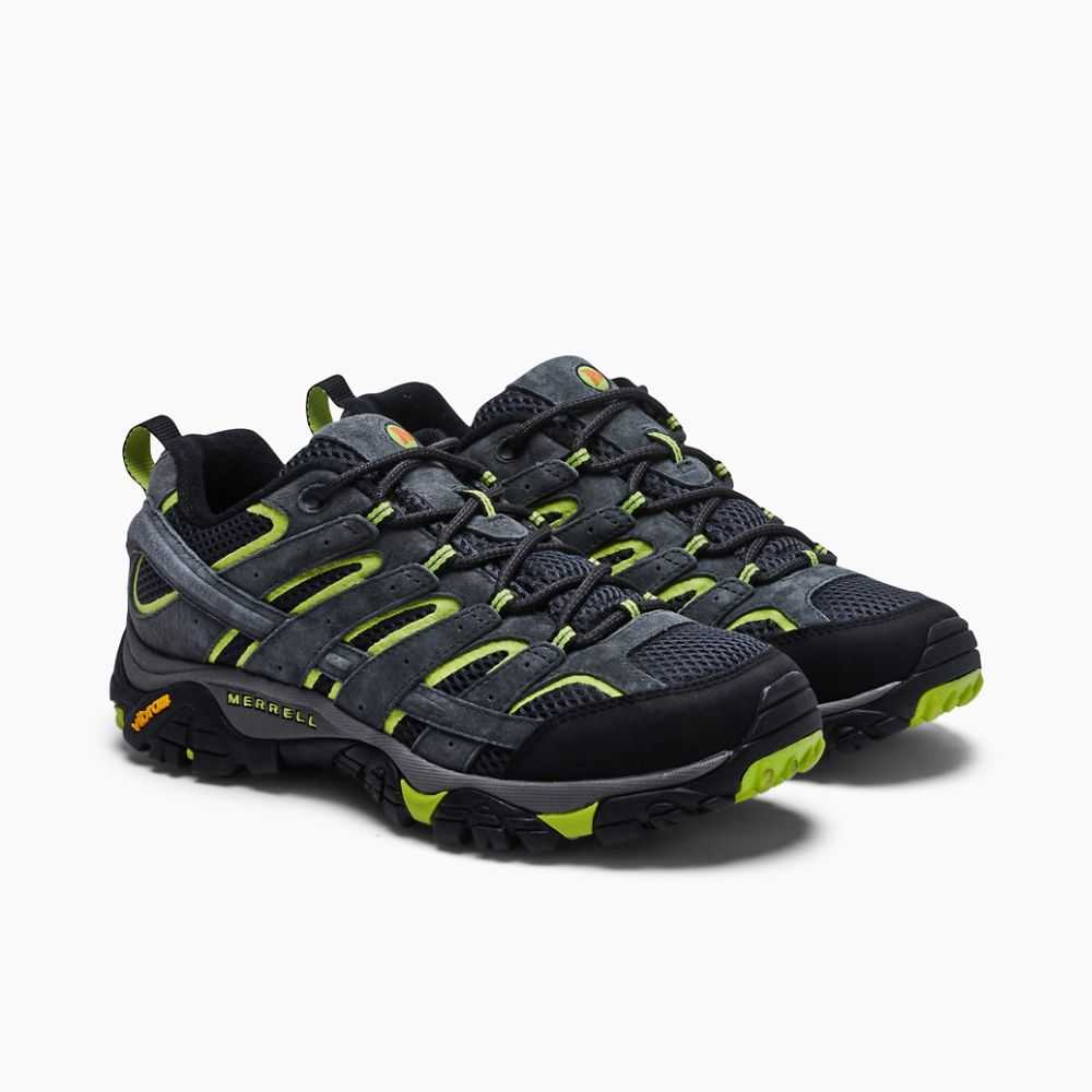 Tenis Senderismo Merrell Moab 2 Ventilator Hombre Grises Oscuro Fluorescentes | México-6962370