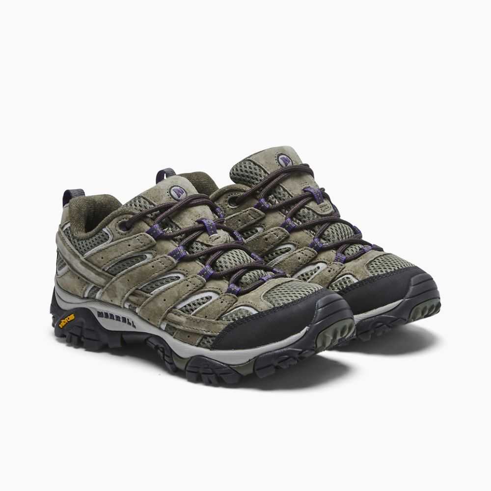 Tenis Senderismo Merrell Moab 2 Ventilator Mujer Verde Oliva | México-8472966