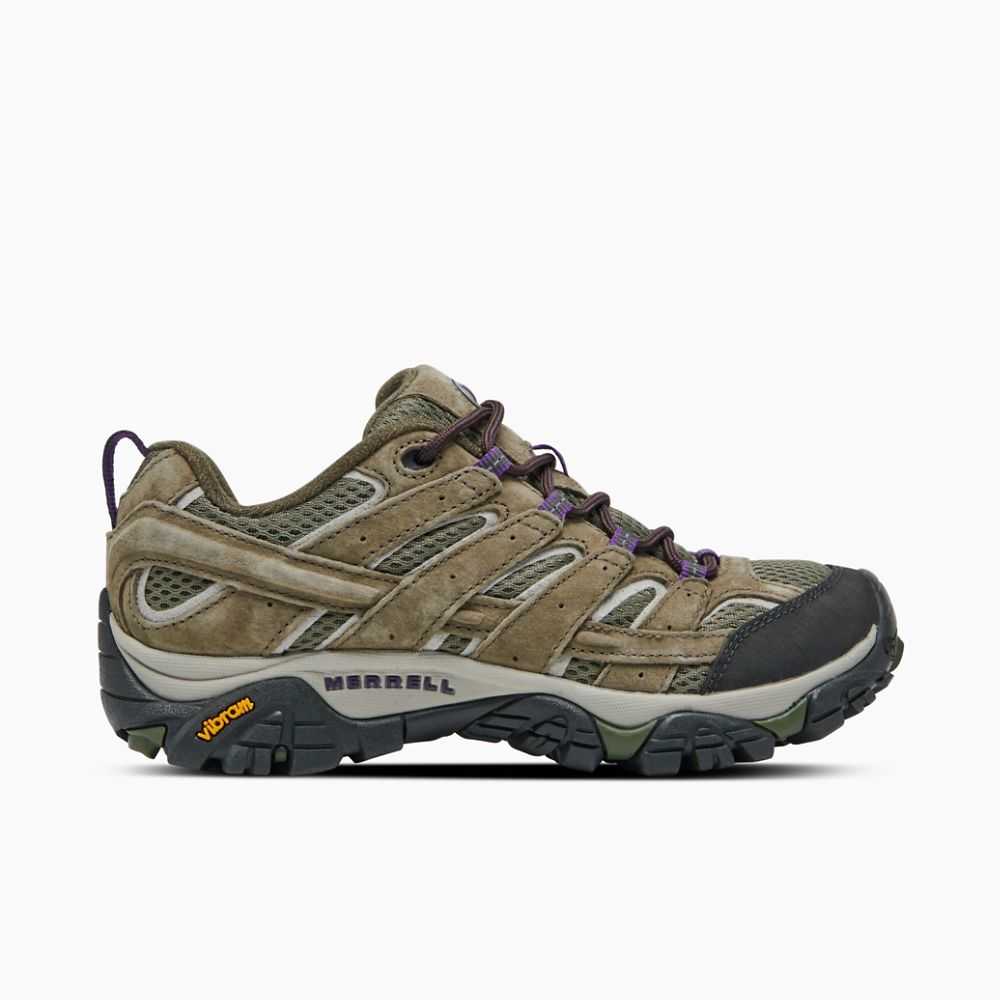 Tenis Senderismo Merrell Moab 2 Ventilator Mujer Verde Oliva | México-8472966