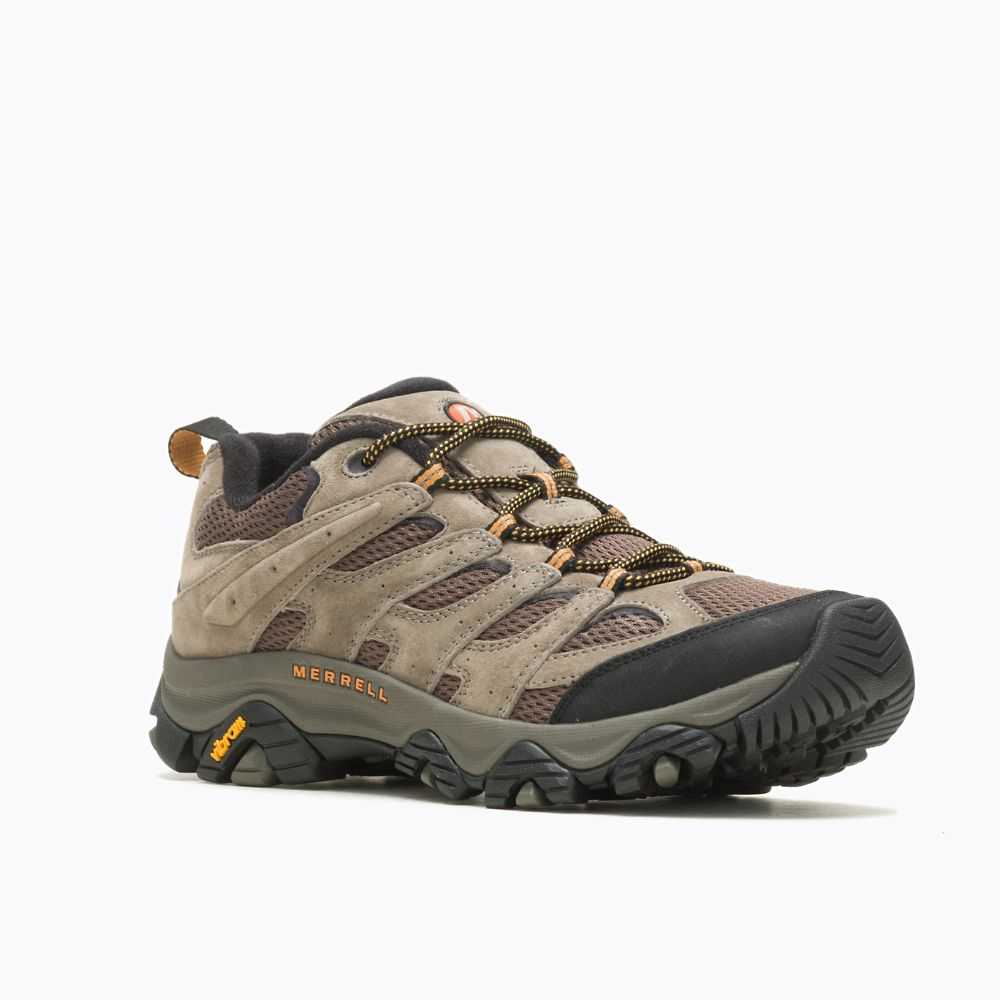 Tenis Senderismo Merrell Moab 3 Anchos Hombre Grises Oscuro Marrom Claro | México-3629608