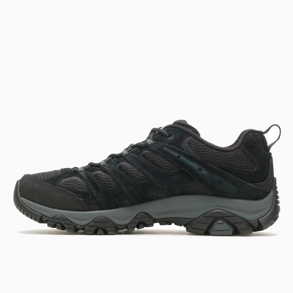 Tenis Senderismo Merrell Moab 3 Anchos Hombre Negros | México-6893402