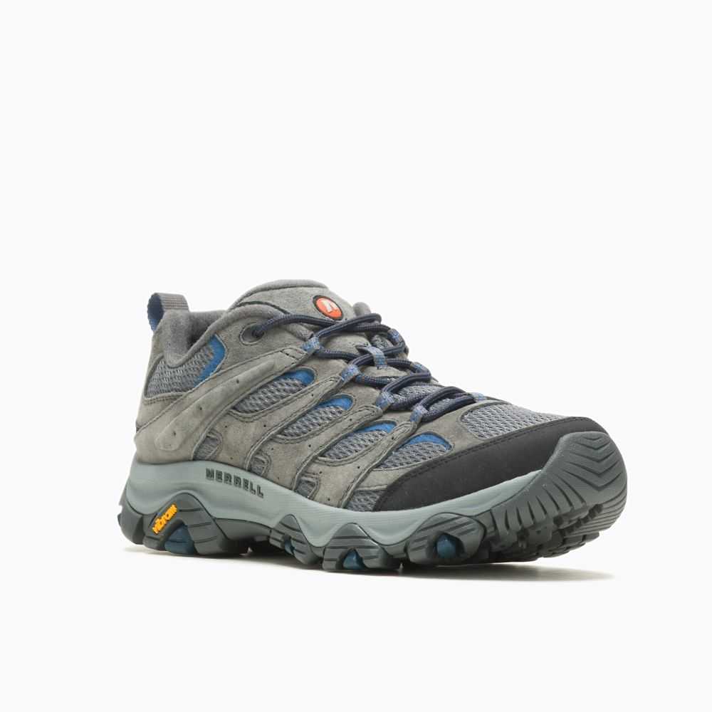 Tenis Senderismo Merrell Moab 3 Anchos Hombre Grises | México-9064837