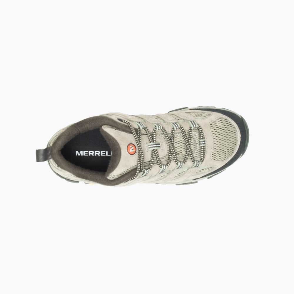 Tenis Senderismo Merrell Moab 3 Anchos Mujer Grises Claro | México-0836274