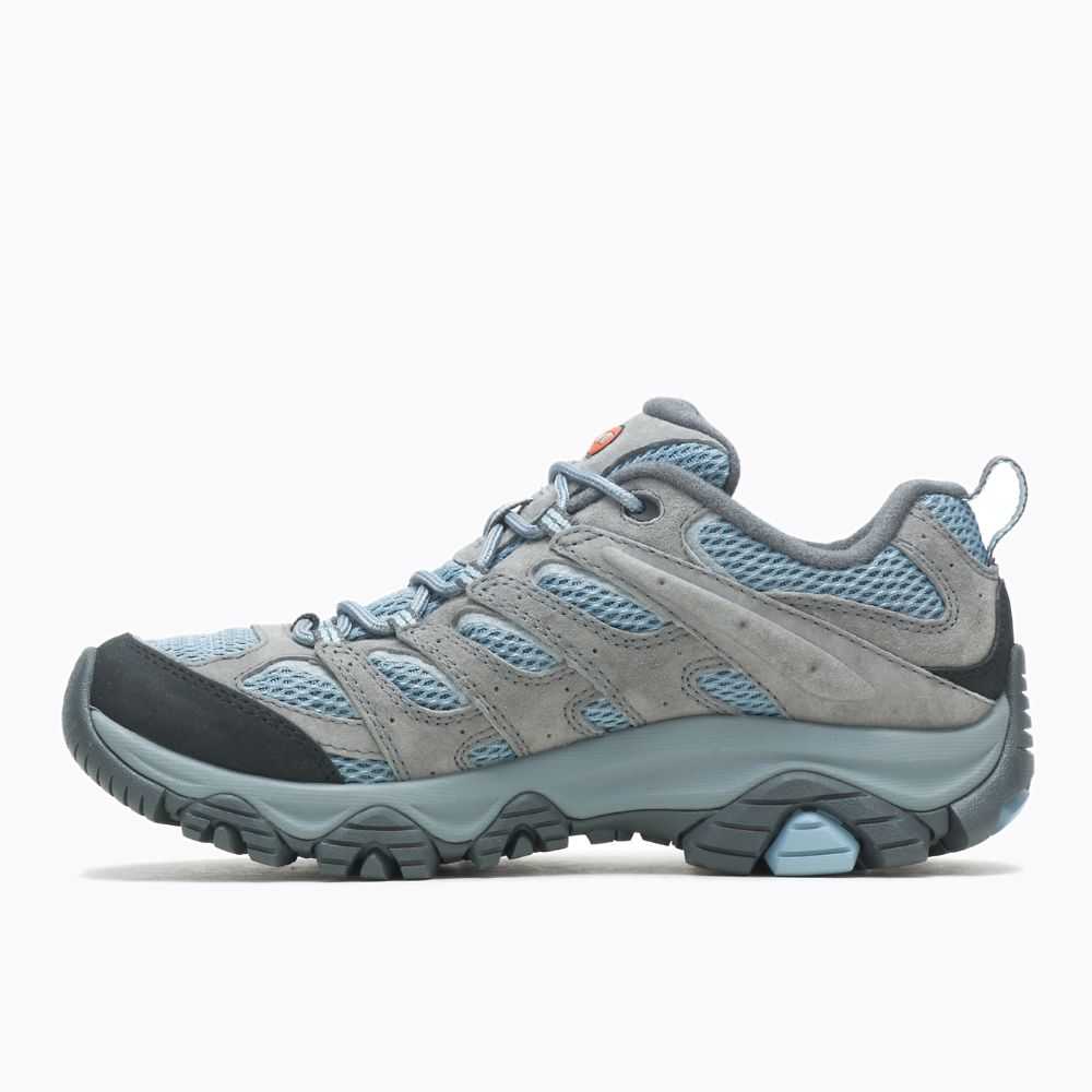 Tenis Senderismo Merrell Moab 3 Anchos Mujer Azules Grises | México-2726493