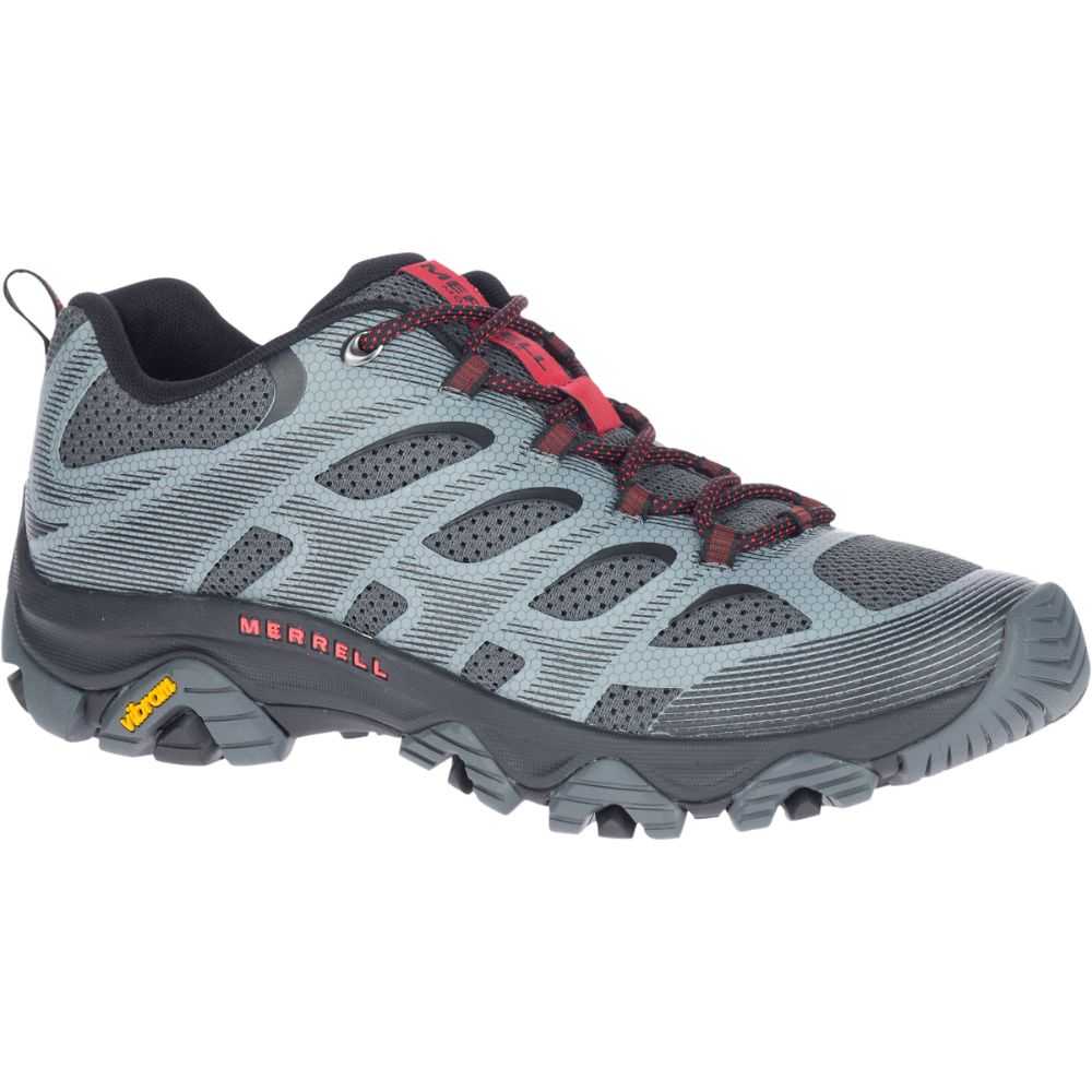 Tenis Senderismo Merrell Moab 3 Edge Anchos Hombre Grises | México-3976486