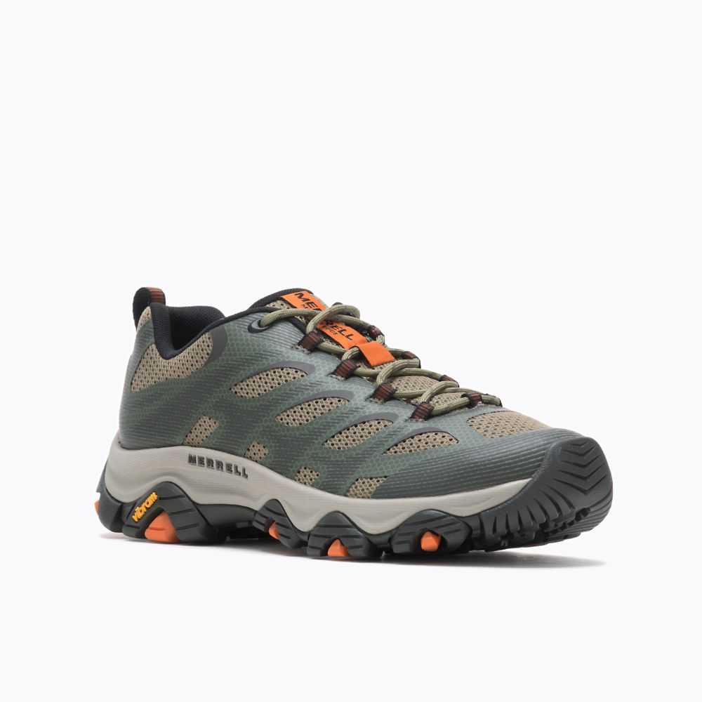 Tenis Senderismo Merrell Moab 3 Edge Hombre Verdes Oscuro | México-7660923