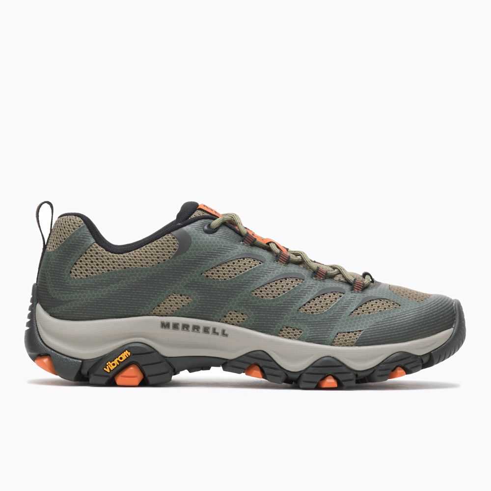 Tenis Senderismo Merrell Moab 3 Edge Hombre Verdes Oscuro | México-7660923