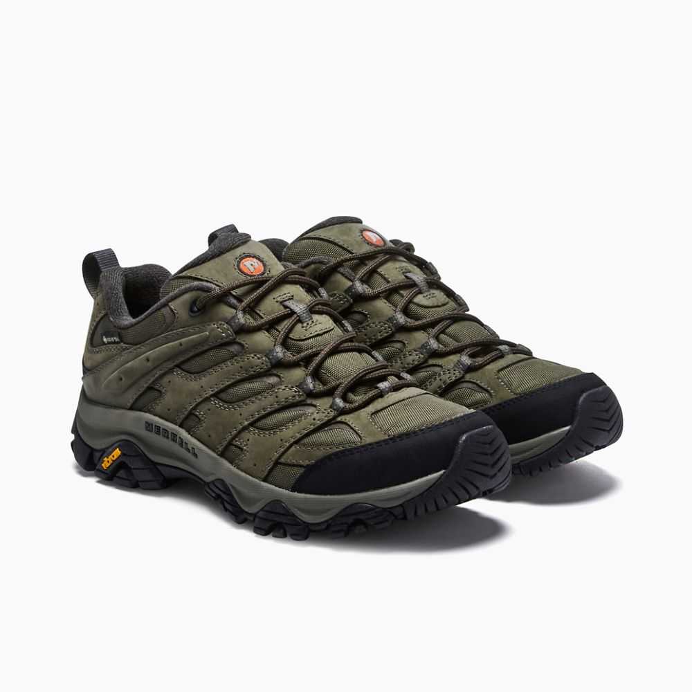 Tenis Senderismo Merrell Moab 3 GORE-TEX® Hombre Verde Oliva | México-7836264