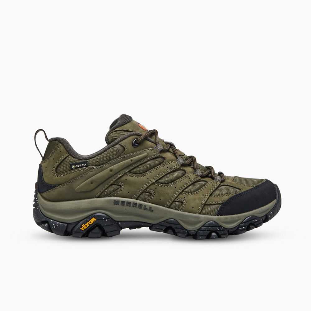 Tenis Senderismo Merrell Moab 3 GORE-TEX® Hombre Verde Oliva | México-7836264