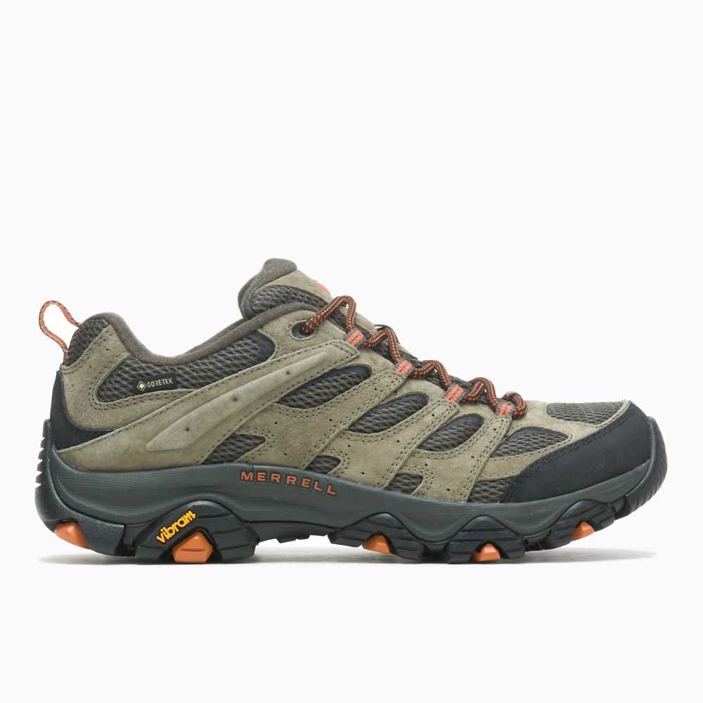 Tenis Senderismo Merrell Moab 3 GORE-TEX® Hombre Verde Oliva | México-8427639