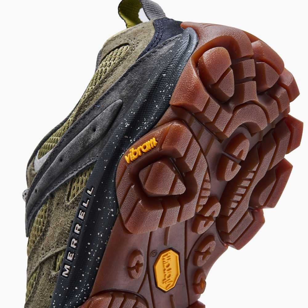 Tenis Senderismo Merrell Moab 3 Hombre Verdes Oscuro | México-8439276