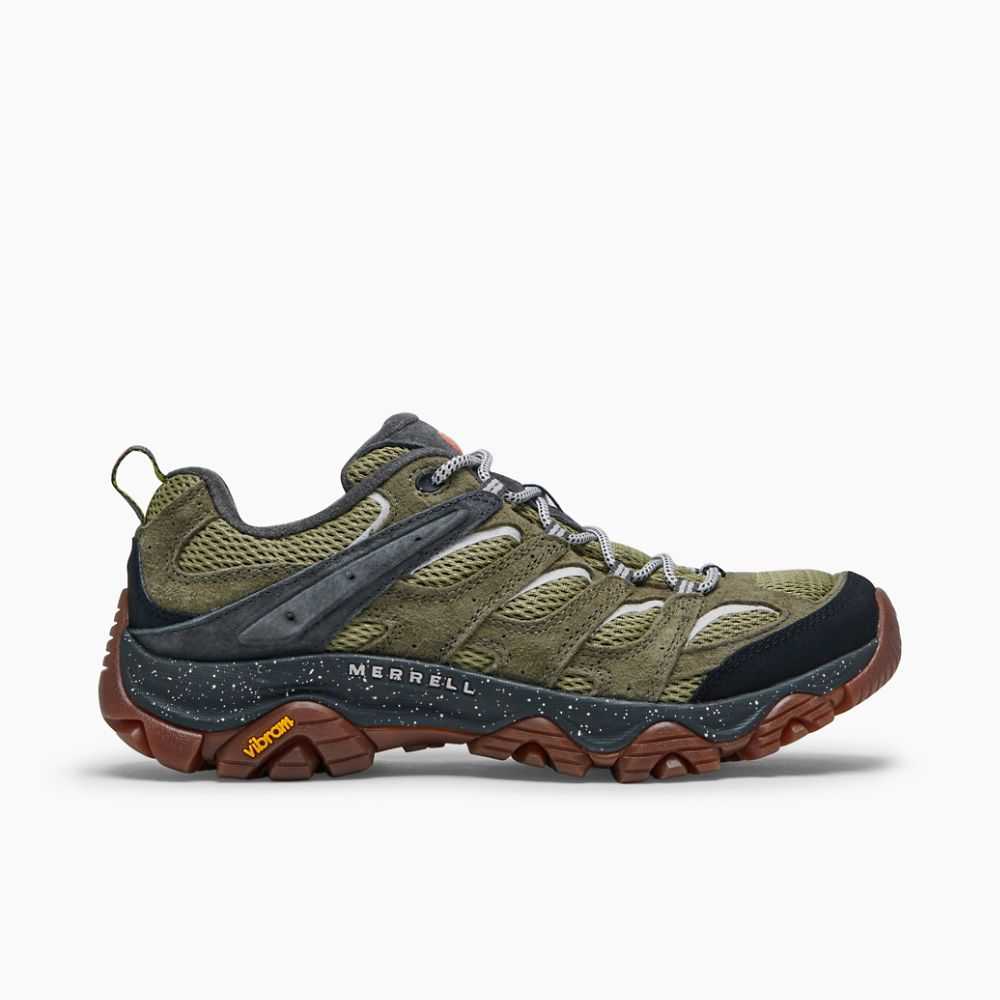 Tenis Senderismo Merrell Moab 3 Hombre Verdes Oscuro | México-8439276