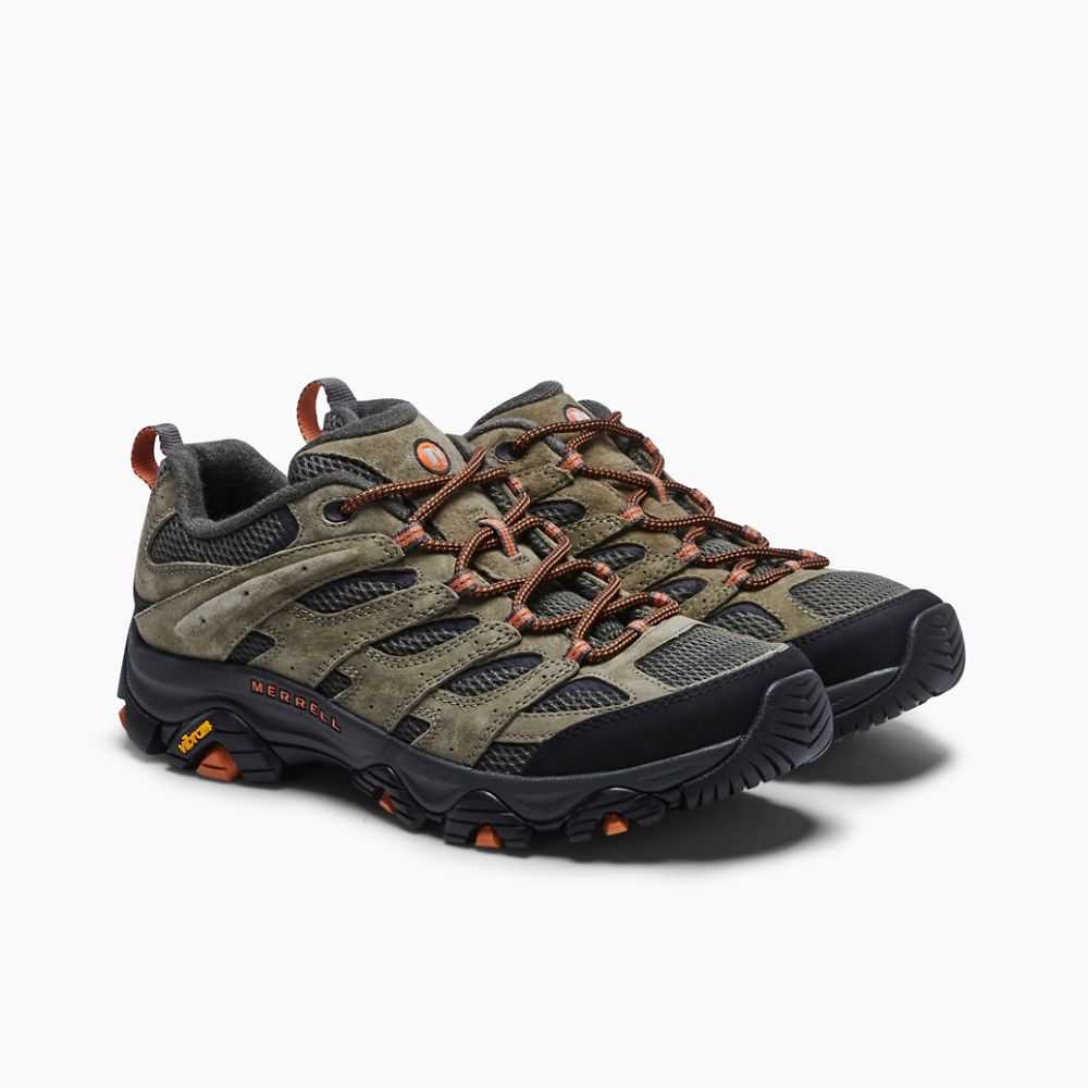 Tenis Senderismo Merrell Moab 3 Hombre Verde Oliva | México-9704682