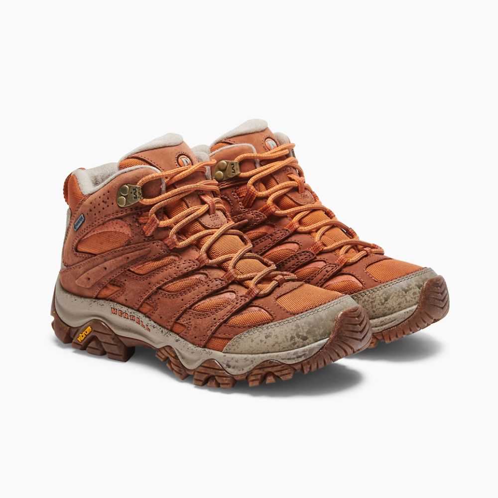 Tenis Senderismo Merrell Moab 3 Mid GORE-TEX® Mujer Marrom Naranjas | México-0296364