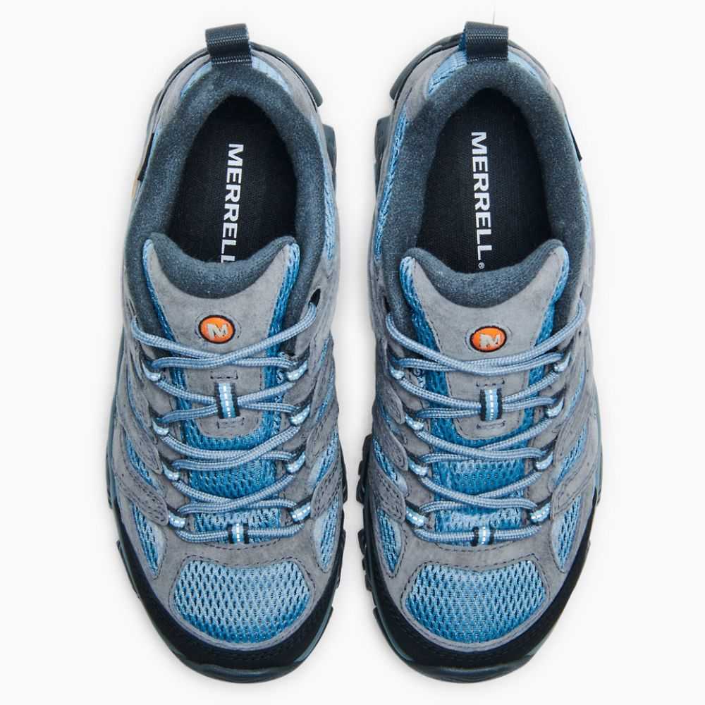 Tenis Senderismo Merrell Moab 3 Mujer Azules Grises | México-0648273