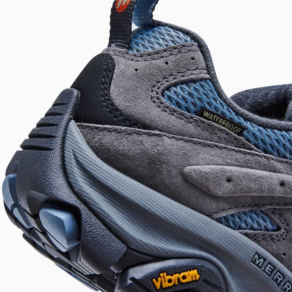 Tenis Senderismo Merrell Moab 3 Mujer Azules Grises | México-0648273