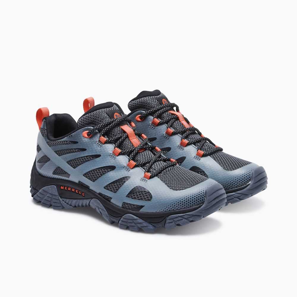 Tenis Senderismo Merrell Moab Edge 2 Anchos Hombre Azules Oscuro | México-6496082