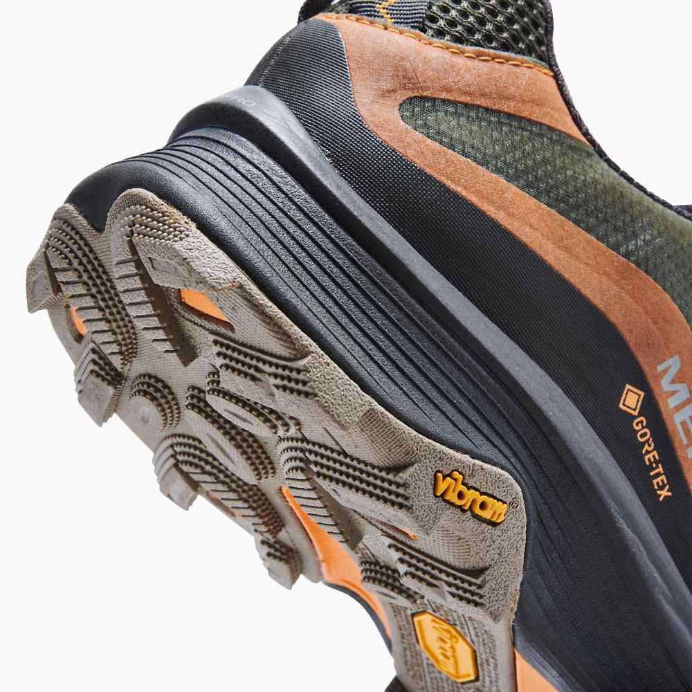 Tenis Senderismo Merrell Moab Speed GORE-TEX® Hombre Verdes Oscuro | México-3829260