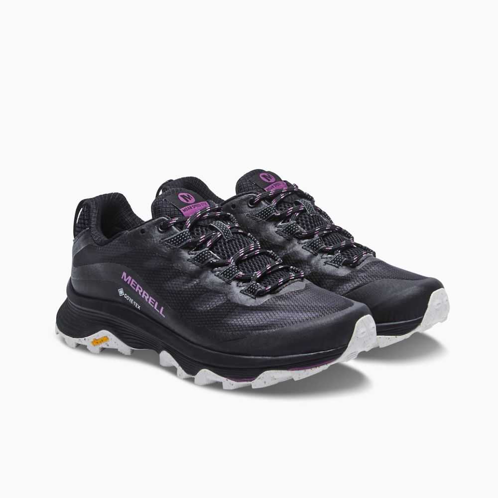 Tenis Senderismo Merrell Moab Speed GORE-TEX® Mujer Negros | México-8239046