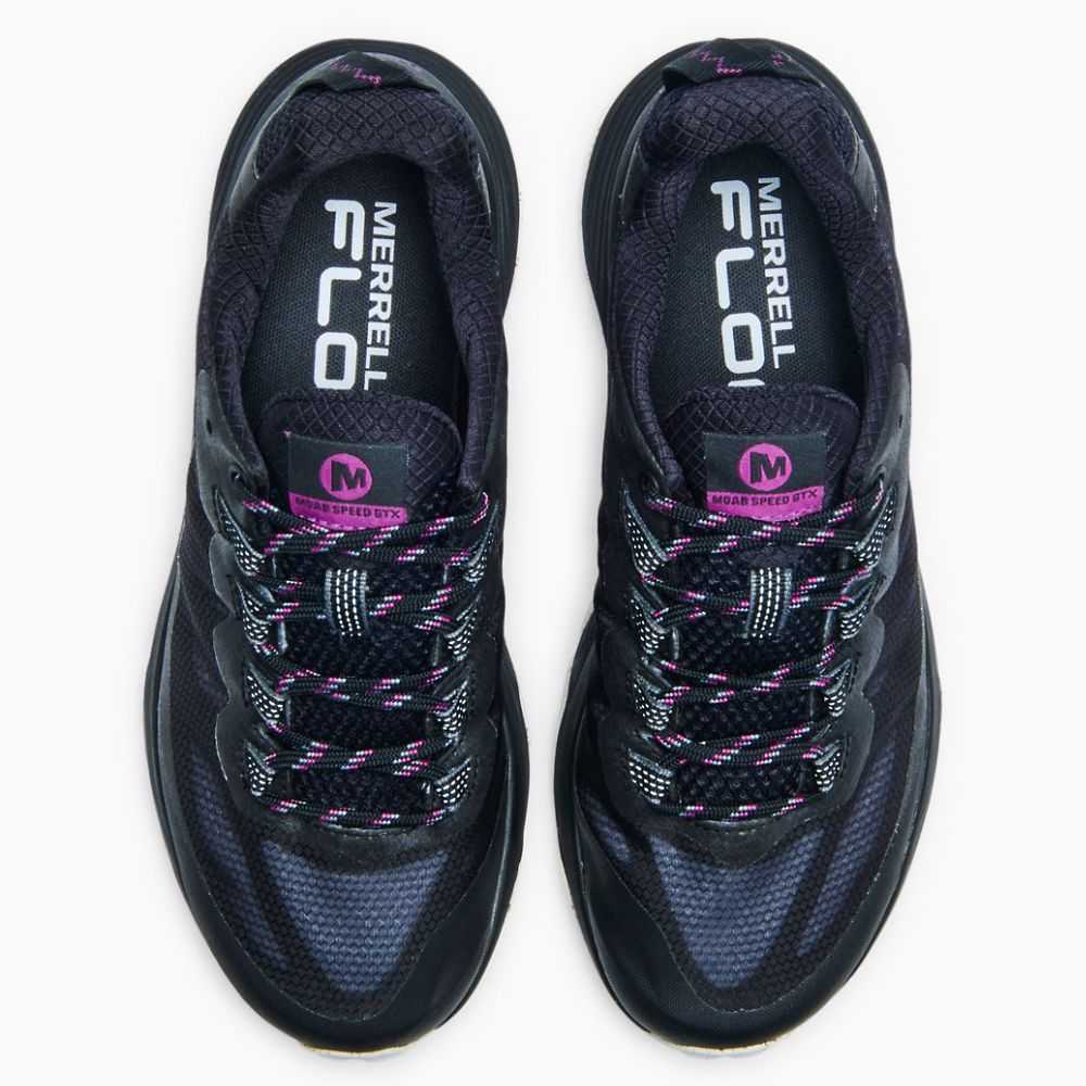 Tenis Senderismo Merrell Moab Speed GORE-TEX® Mujer Negros | México-8239046