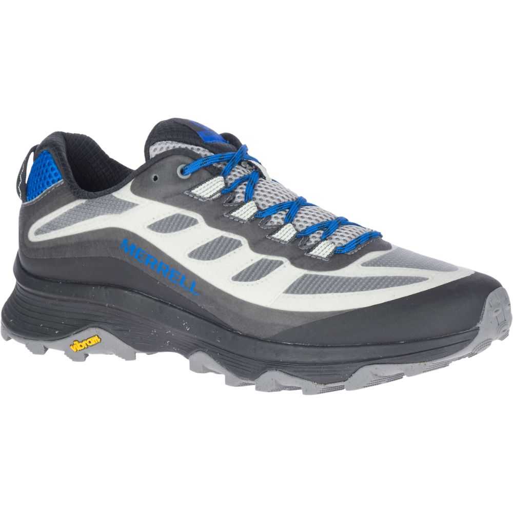 Tenis Senderismo Merrell Moab Speed Hombre Grises Azules | México-3204762