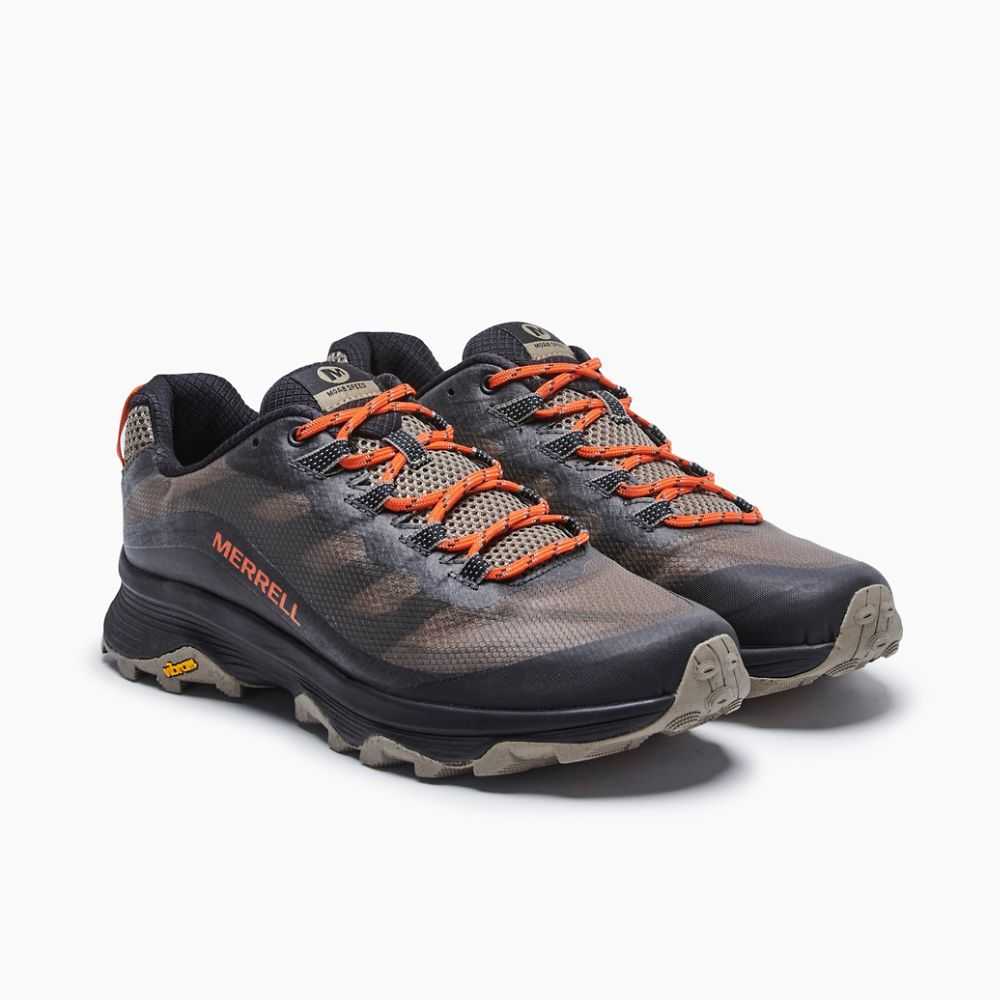 Tenis Senderismo Merrell Moab Speed Hombre Grises | México-8769432