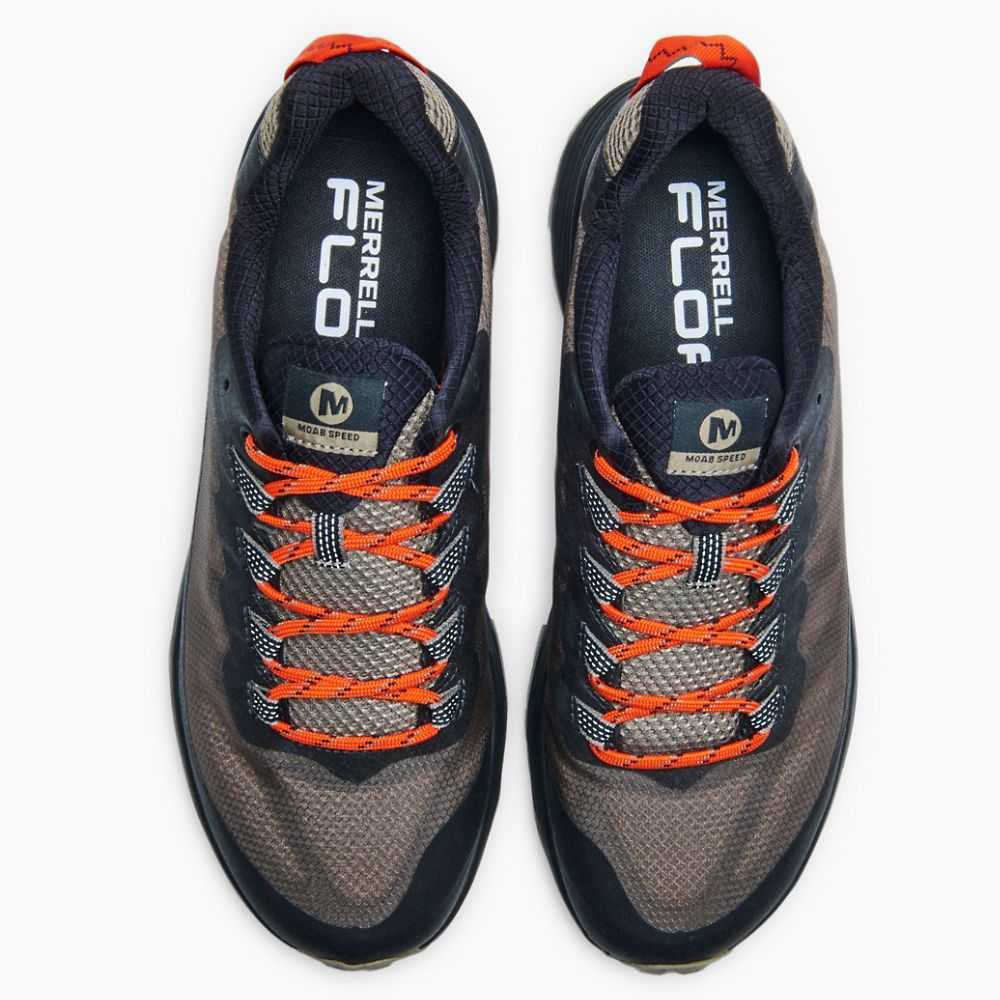 Tenis Senderismo Merrell Moab Speed Hombre Grises | México-8769432