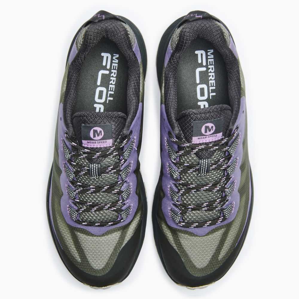 Tenis Senderismo Merrell Moab Speed Mujer Verdes Oscuro | México-6792840