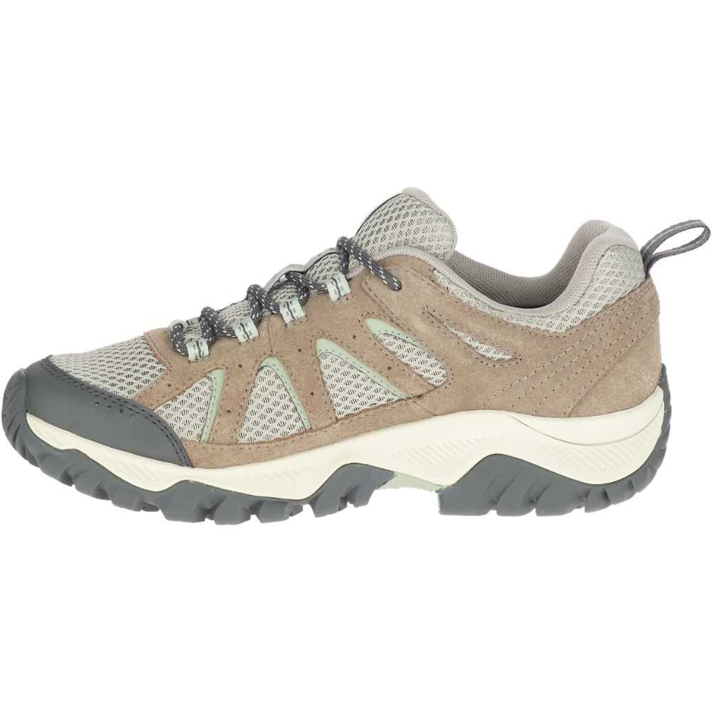 Tenis Senderismo Merrell Oakcreek Mujer Grises | México-8472623