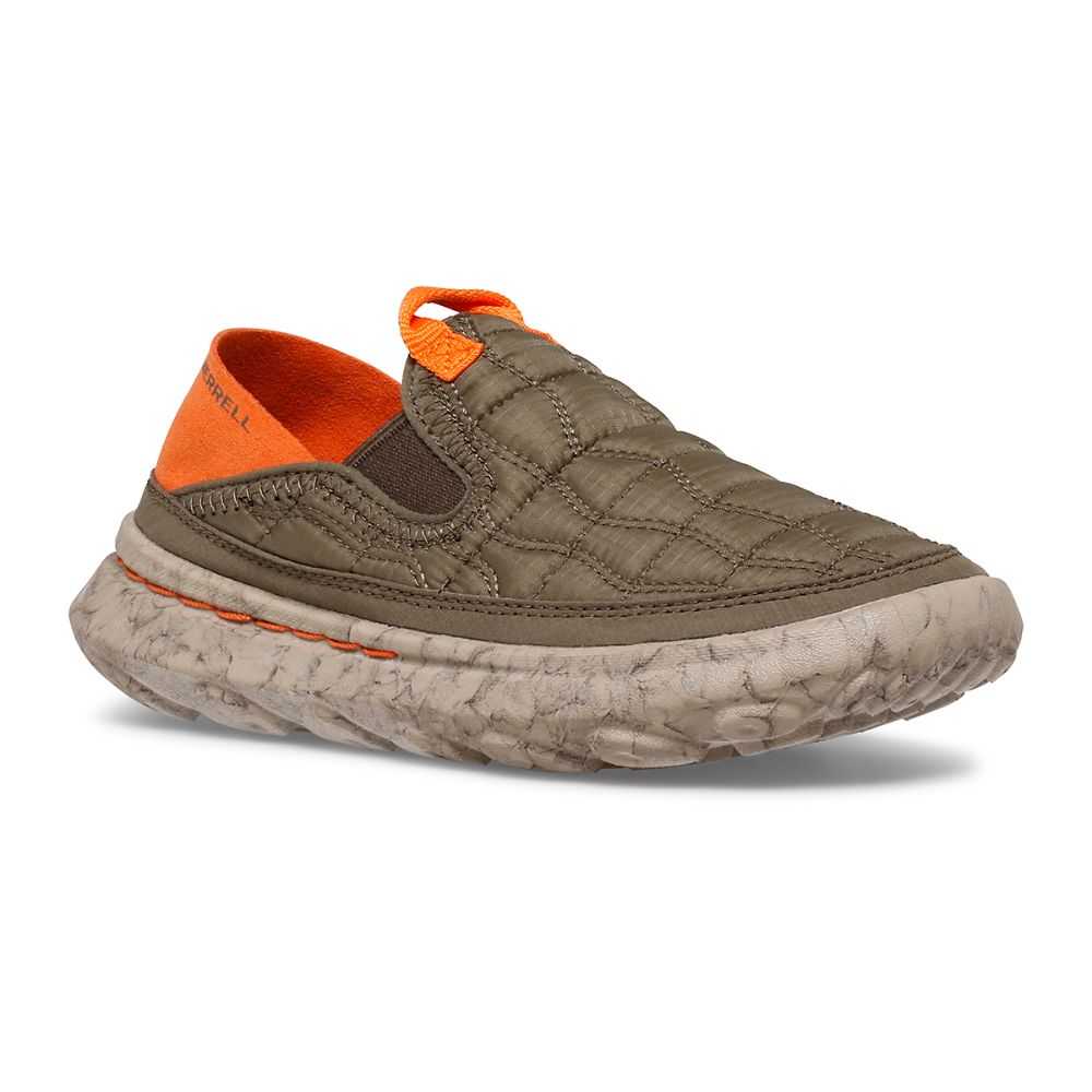 Tenis Sin Agujetas Merrell Hut Moc 2.0 Niño Verdes Oscuro | México-2687963