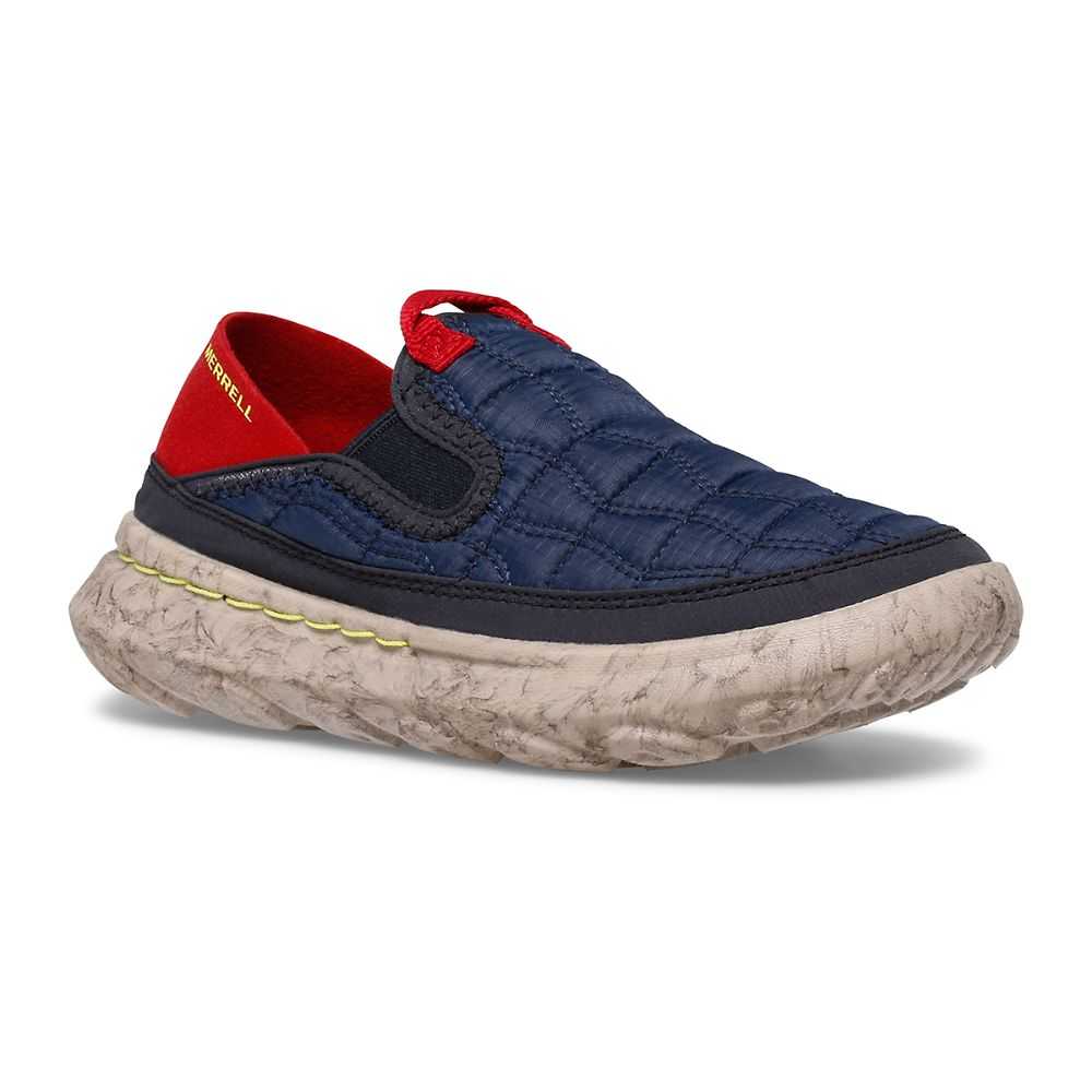 Tenis Sin Agujetas Merrell Hut Moc 2.0 Niño Azul Marino | México-4027696