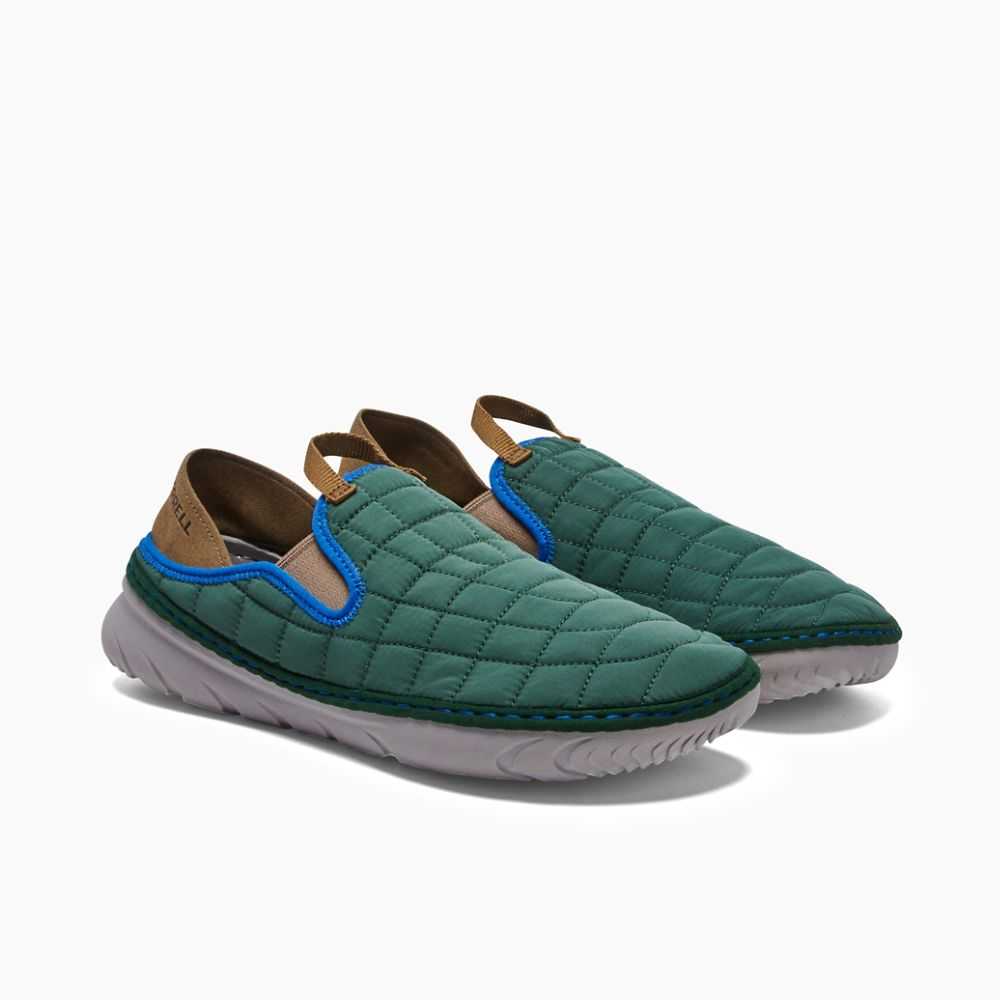 Tenis Sin Agujetas Merrell Hut Moc Hombre Verdes | México-6348029