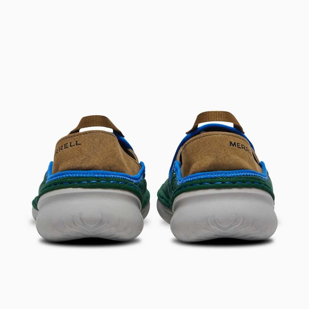 Tenis Sin Agujetas Merrell Hut Moc Hombre Verdes | México-6348029