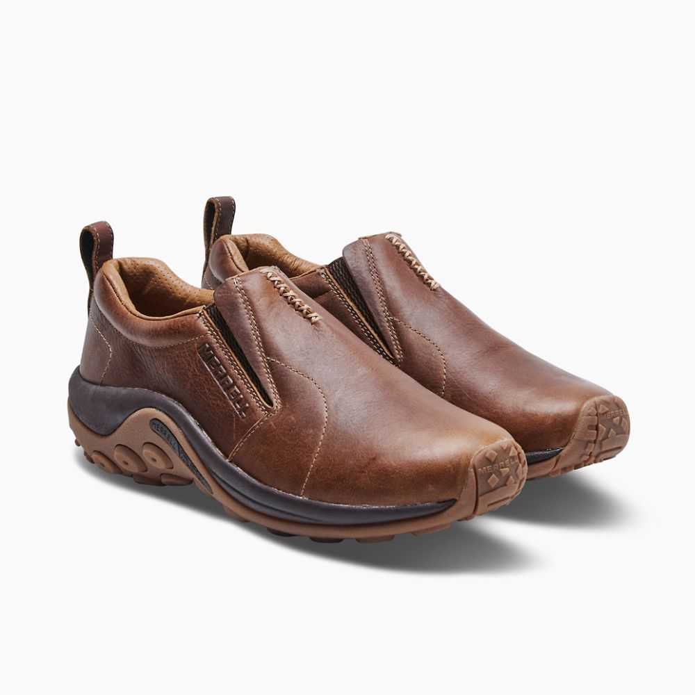 Tenis Sin Agujetas Merrell Jungle Moc Hombre Marrom Oscuro | México-2626039