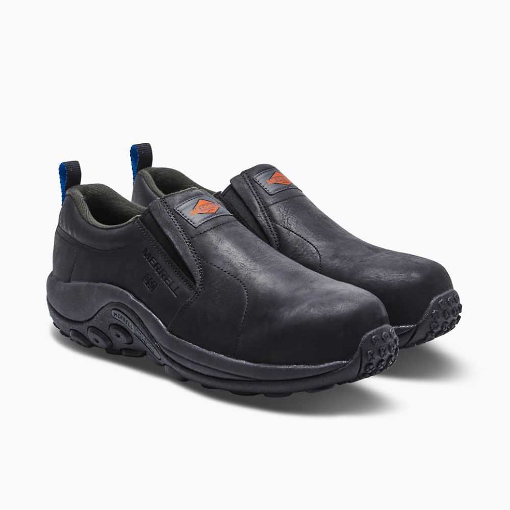 Tenis Sin Agujetas Merrell Jungle Moc Hombre Negros | México-6729684