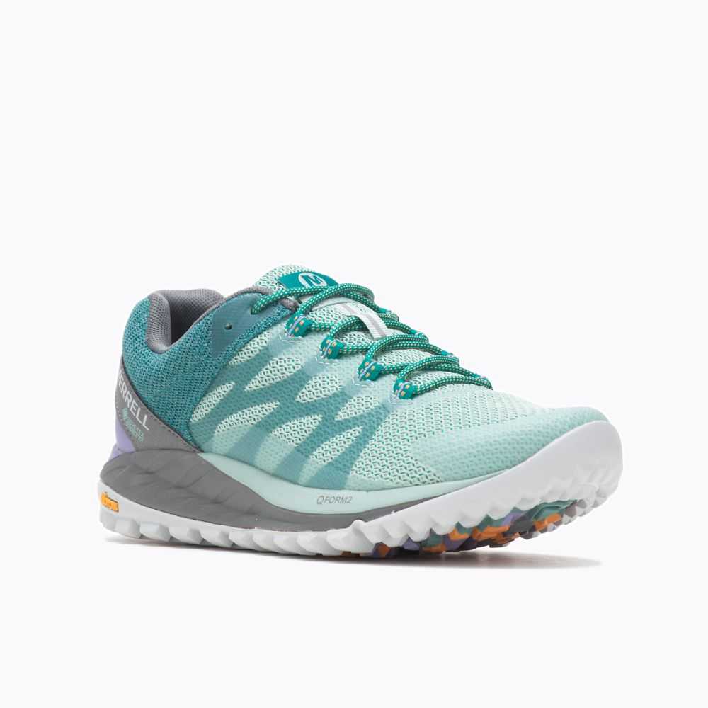 Tenis Trail Running Merrell Antora 2 GORE-TEX® Mujer Turquesa | México-2083647